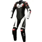 Alpinestars GP Plus, Lederkombi 1tlg. perforiert Damen - Schwarz/Weiß/Neon-Rot - 50