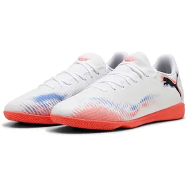 Puma Future 8 Play Hallenfußballschuhe Herren PUMA White/PUMA Black/Glowing Red 45