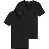 SCHIESSER V-Shirt »"95/5"«, (2er-Pack), mit tiefem V-Ausschnitt Schiesser 000-schwarz