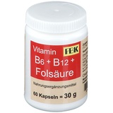 FBK-Pharma Vitamin B6 + B12 + Folsäure Kapseln 60 St.