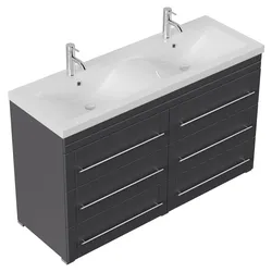 Stand Badmöbel Gallo Modern SoftClose anthrazit