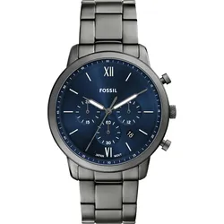 Chronograph FOSSIL "NEUTRA", anthrazit, Armbanduhren, Herren, Quarzuhr, Armbanduhr, Herrenuhr, Edelstahlarmband, analog, Tag