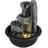 GLOBO Brunnen Fontana Kunststoff 19 cm Schwarz Matt