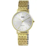 Q&Q Herrenuhr mit Edelstahlarmband, 3 bar, goldfarben