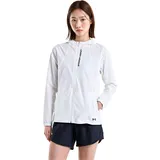 Under Armour Outrun The Storm Damen in white-reflective, Größe M Mantel/Jacke