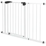 ECD Germany Türschutzgitter 105-115 cm Weiß