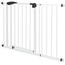 ECD Germany Türschutzgitter 105-115 cm Weiß