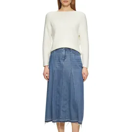 s.Oliver Strickpullover mit U-Boot Ausschnitt, weiß