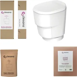CLESANA Toilette C1 mit Rundsockel - Premium-Set