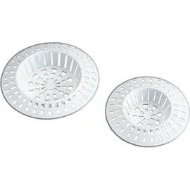 Wenko 4920220100, Abflusssieb, 2 Gross / 2 klein, weiß