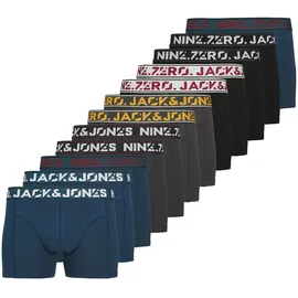 JACK & JONES JACCOLTON SOLID TRUNKS schwarz/ blau/ grau S 12er Pack