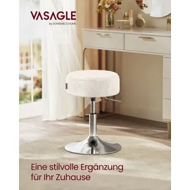VASAGLE Sitzhocker, Schminkstuhl, höhenverstellbar,