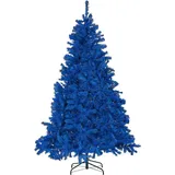 Beliani Weihnachtsbaum Farnham 210 cm Blau