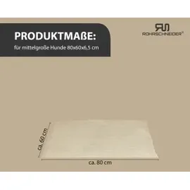 Rohrschneider Hundekissen Rohrschneider L 80 x 80 cm beige