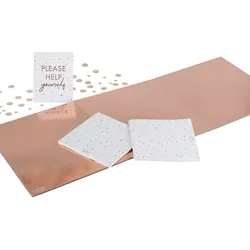 Roségoldenes Party-Buffet Set