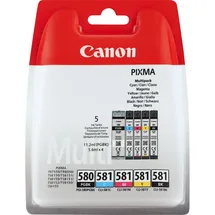 Canon PGI-580 pigmentschwarz + CLI-581 CMYK