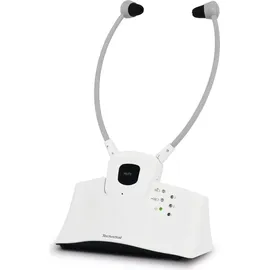 TechniSat STEREOMAN ISI 3 | kabelloser Stereo-Funkkopfhörer inkl. Dockingstation, weiß