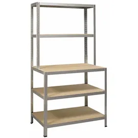 Ironside Steckregal Holz/Metall 186x100 cm beige