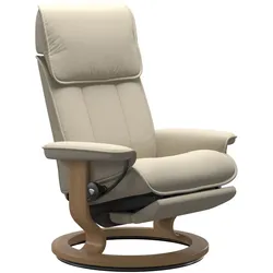 Stressless Admiral | Power Sessel M Batick Cream Eichefarben