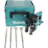 Makita DHR 264 ZJ Akku Bohrhammer 36 V 2x 18 V + 4 tlg. Meißel Set - ohne Akku, ohne Ladegerät