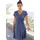 vivance by lascana Jerseykleid Shirtkleid Blau/Marine gemustert 40