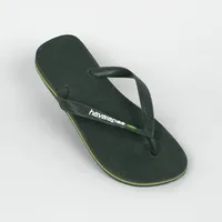 Havaianas Brasil Logo Waldgrün Gr 41/42