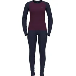ODLO Damen Funktionsunterwäsche "Active Warm Eco", diving navy - pickled beet, L