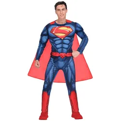 Classic Superman Lizenz Herrenkostüm - L