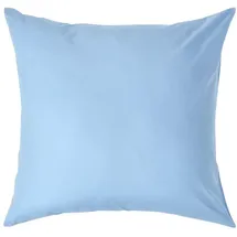Homescapes Kissenbezug Perkal 60 x 60 cm Blau