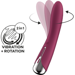 Satisfyer Spinning Vibe 1, 17,5 cm, beere