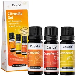 ZITRUSÖLE Set Orangenöl Zitronenöl Grapefruit Öl 30 ml