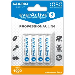 everActive EVHRL03-1050, Wiederaufladbarer Akku, AAA, Nickel-Metallhydrid (NiMH)