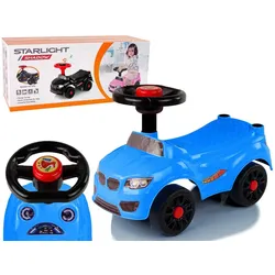 LEAN Toys Rutscherauto Auto QX-3399-2 Hupe Spielzeug Spielzeugauto Schiebespielzeug Fahrzeug blau