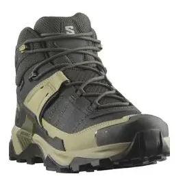Salomon X Ultra 5 Mid GTX Herren Peat / Gray Green / Blue Nights 43