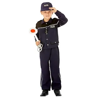 Polizei-Kostüm für Kinder, dunkelblau