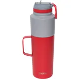 ASOBU Twin Pack Bottle with Mug Rot, 0.9 L + 0.6 L