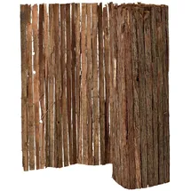 casa.pro Rindenzaun 300 x 90 cm Braun/Holz