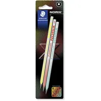 Staedtler NORIX® 181 Blisterkarte mit 3 Bleistiften in sortierten