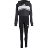 adidas Seasonal Essentials Tiberio 3-Streifen Trainingsanzug Schwarz 164