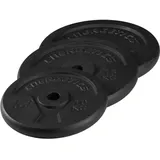 Energetics Hantelscheibe Guss 20 kg, Schwarz