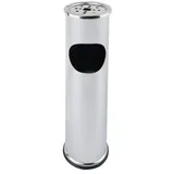 Grafner Standaschenbecher 2in1 Edelstahl mit Mülleimer 8 Liter,