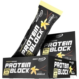 Best Body Hardcore Protein Block Vanille Riegel 15 x 90 g