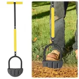 Rasenkantenschneider, 108 cm Rasenkantenstecher mit Fußtritt, Rasen Kantenschneider, Halbmond Sägezahn Rasenschäler, Kantentrimmer für Gras, der Bürgersteige