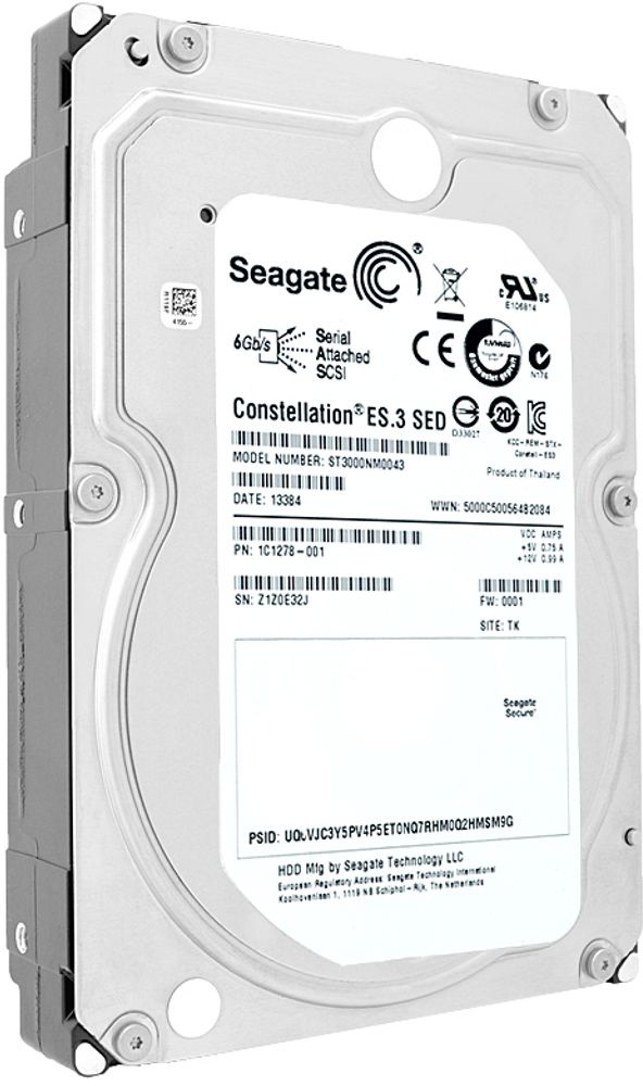 Festplatte Seagate 3TB ST3000NM0043 128Mb Cache 7200Rpm SAS II 3.5''