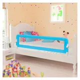 vidaXL Bettschutzgitter 150 cm blau 2 St.