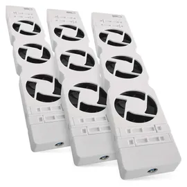 EMOS Heizung-Ventilator Starterset TRIO 3 Stück Heizgebläse inkl. Temperatursensor mit Regler Luftdurchsatz 36 m3/h pro Ventilator