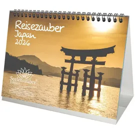 Seelenzauber Reisezauber Japan DIN A5 Tischkalender für 2026 Japan Tokio Stadt Reise Land Urlaub
