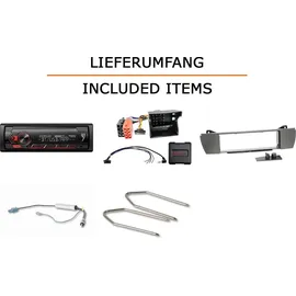 JUST SOUND best choice for caraudio Autoradio Einbaupaket Pioneer MVH-S320BT BMW Z4 E85 Business Radio Bluetooth USB