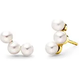 Boccia Titanium Boccia Ohrstecker mit Perle goldfarben 05107-02