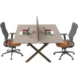 Arbeitstisch Büromöbel Laptoptisch Schreibtische Eckschreibtische Office - Beige